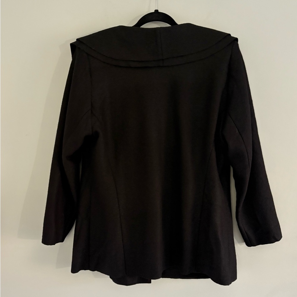 Lafayette 148 New York Black Wool Wrap Blazer Jacket Size 20 - Picture 6 of 10